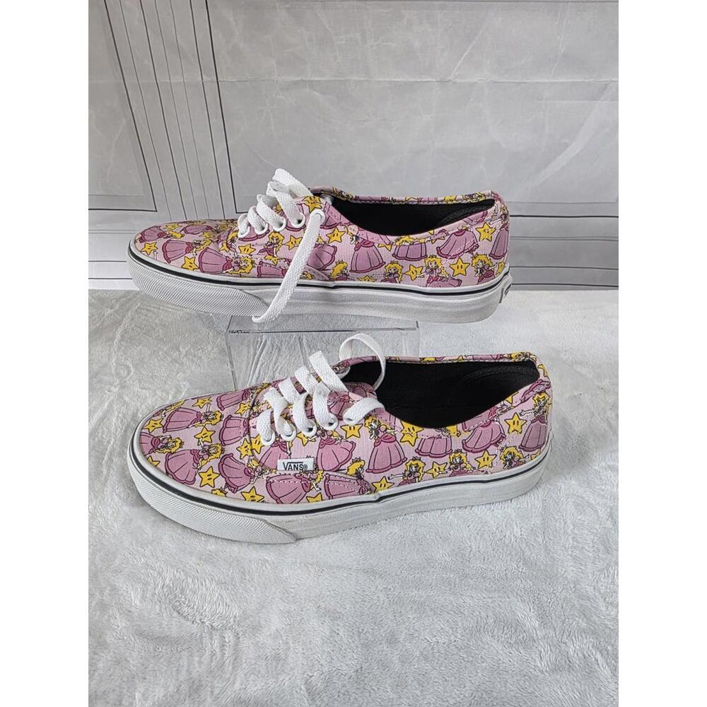 Authentic Vans Nintendo X Princess Peach Sneakers Sz 8